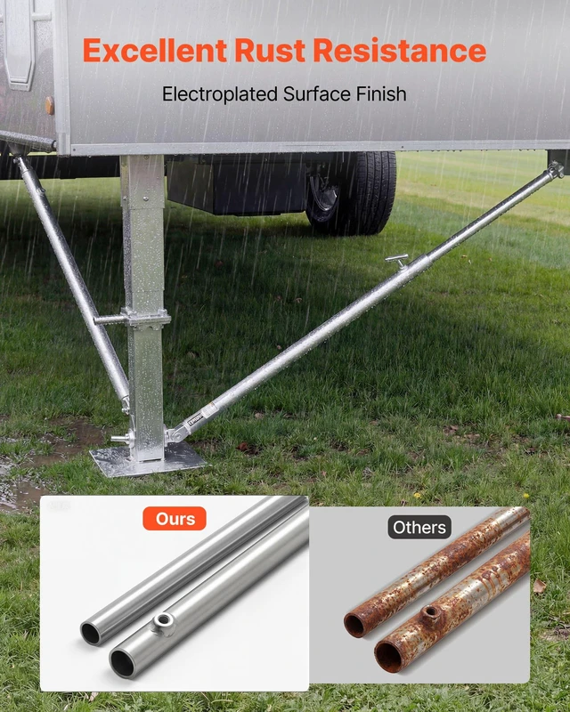 Alt view image 4 of 8 - VEVOR JT's Strong Arm Jack Stabilizer Kit 191023, Fits for 5th Wheel RV and Travel Trailer Kit, Fifth-Wheel Jack Stabilizer for Telescopic System, Reduces Chassis Movement, Easy Bolt-On Installation