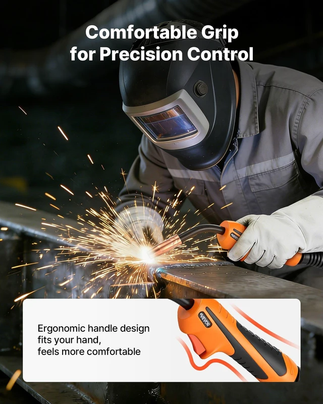 Alt view image 5 of 8 - VEVOR 100A MIG Welding Gun with 10FT Cable, Replacement for Lincoln Magnum 100L (K530-6) - with 5PCS Mig Welding Contact Tips