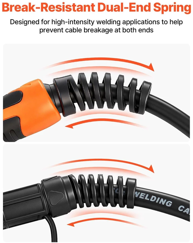 Alt view image 6 of 8 - VEVOR 100A MIG Welding Gun with 10FT Cable, Replacement for Lincoln Magnum 100L (K530-6) - with 5PCS Mig Welding Contact Tips