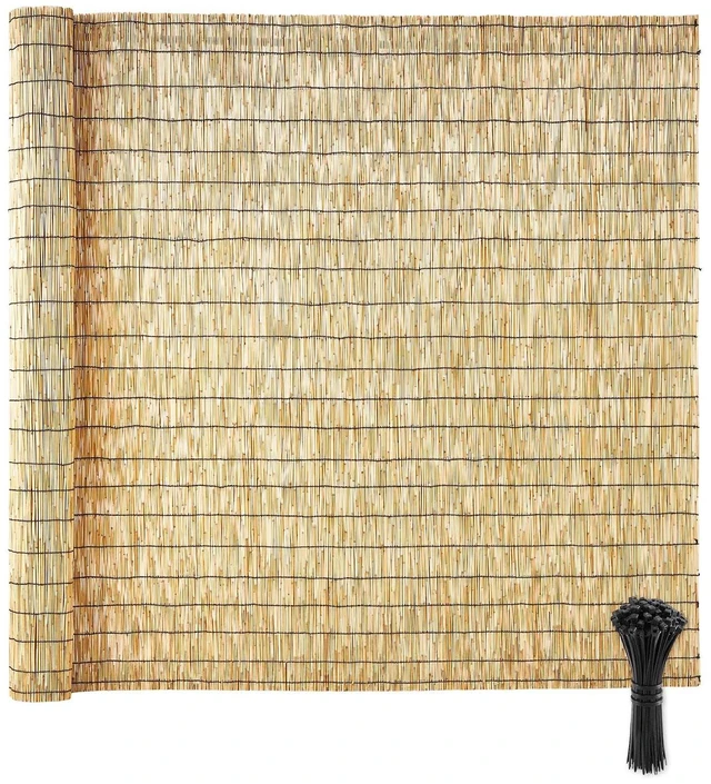 Main image of VEVOR Natural Reed Fencing, 5.58 x 16.4 ft, Decorative Natural Reed Fencing Roll, Decorative Fence for Backyard Garden Divider, Privacy Screen Panel Curtain for Balcony Patio Garden Backyard Outdoor