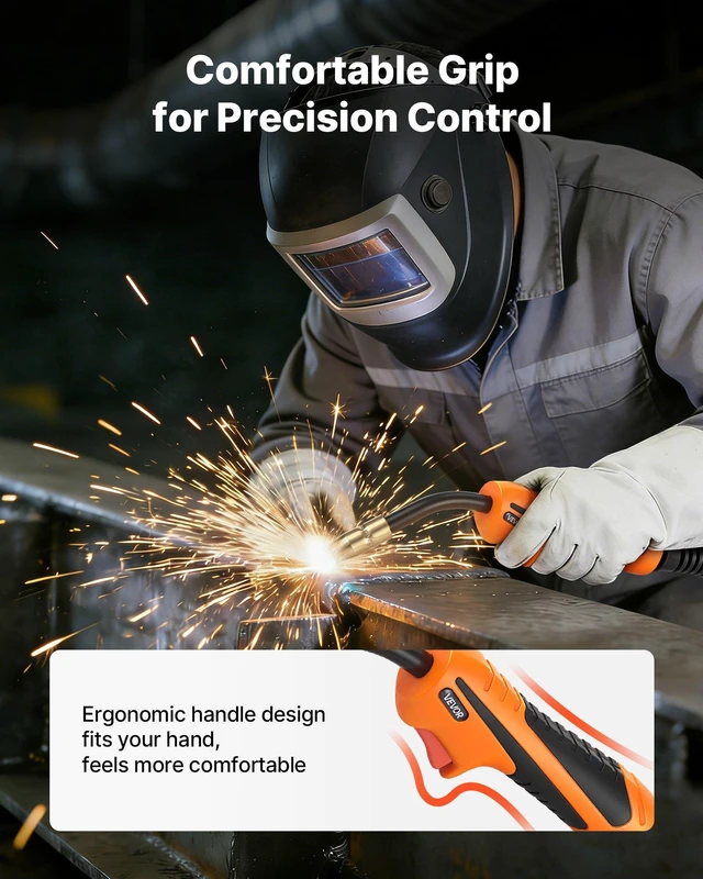 Alt view image 5 of 8 - VEVOR 150A MIG Welding Gun with 15FT Cable, Replacement for Miller M-15/M-150 (249041) - with 5PCS Mig Welding Contact Tips