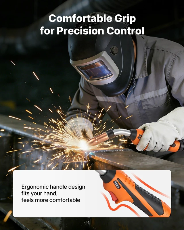 Alt view image 5 of 8 - VEVOR 250A MIG Welding Gun with 15FT Cable, Replacement for Miller MDX-250 - with 11PCS Mig Welding Contact Tips