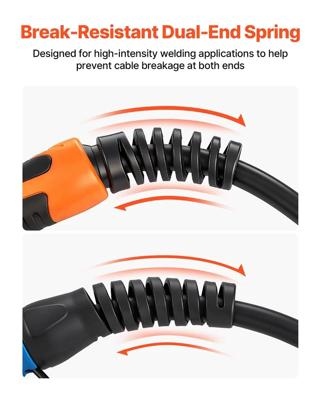 Alt view image 6 of 8 - VEVOR 250A MIG Welding Gun with 15FT Cable, Replacement for Miller MDX-250 - with 11PCS Mig Welding Contact Tips