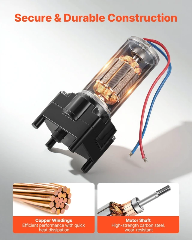 Alt view image 5 of 8 - VEVOR RV 5th Wheel Landing Gear Motor, Replaces LG-142178, 5500 lbs Capacity, 300W RV Fifth Wheel Power Landing Gear Motor Compatible with Lippert Venture, Atwood, Stromberg Carlson Systems, Black