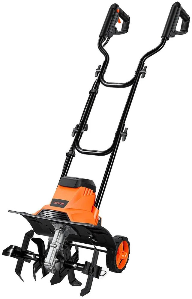 Main image of VEVOR Corded Electric Tiller, 14 Inch Tilling Width Garden Rototiller, 10-Amp Motor Heavy-Duty Tilling Machine, Cultivator with Steel Tines and Foldable Handle, for Lawn, Yard, and Gardening Care