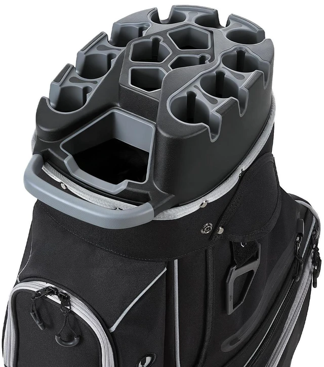 Main image of VEVOR Golf Cart Bag, 14 Way Top Divider Organizer, Golf Club Bag with Full-length Divider, Storage Pockets, Shoulder Strap, Rain Hood, Smooth Zippers, High-Strength 900D Polyester for Men & Women