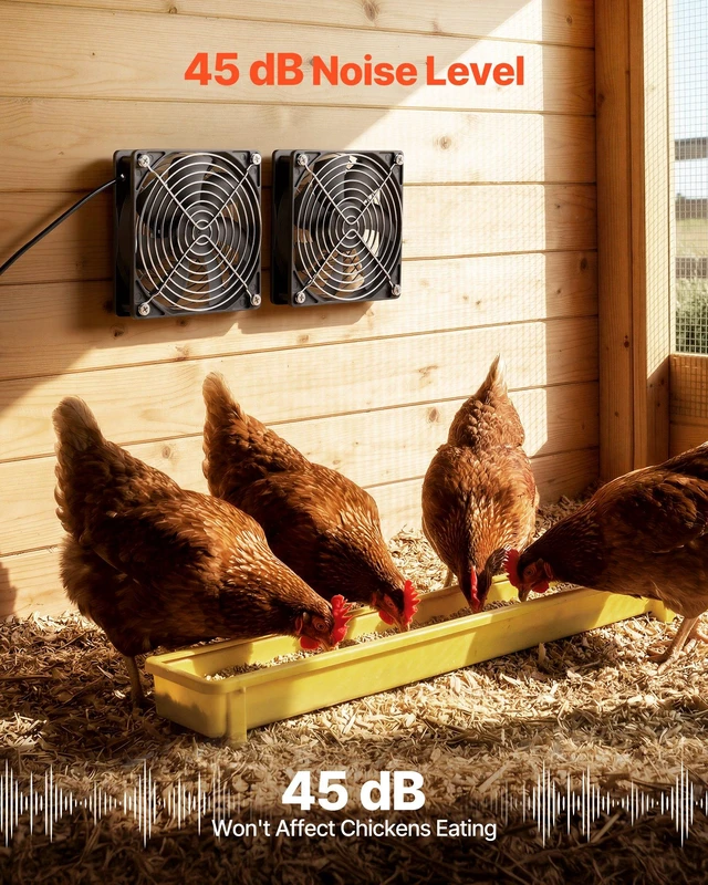 Alt view image 6 of 8 - VEVOR Solar Powered Fan, 30W Solar Panel with 2 Fans, Adjustable Solar Panel Angle, 2668 RPM High-Speed, Flexible Installation, Fast Air Exchange for Greenhouse, Grow Tents, Chicken Coops, Shelters