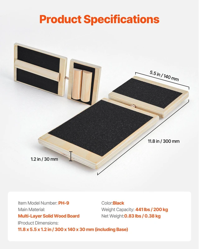 Alt view image 7 of 8 - VEVOR Balance Board, Wobble Board Trainer for Adults Foot & Ankle Strengthening, Non-Slip Wood Premium Wooden Balance Training Equipment, Compact with Storage Bag, Ideal for Physical Therapy Exercises