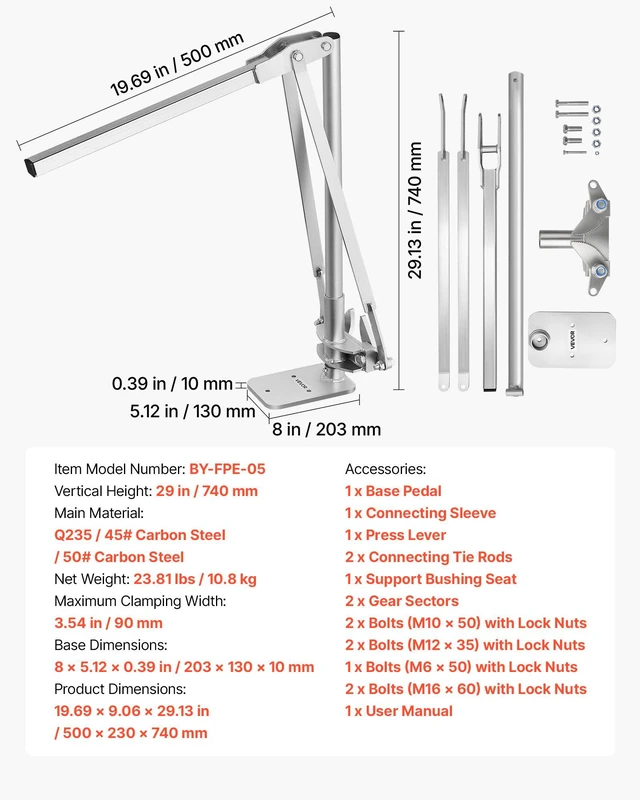 Alt view image 7 of 8 - VEVOR T Post Puller, 3.54 in Max Clamping Width, Heavy-Duty Steel Jaw Grip, Powder-Coated Finish, Easy to Store, Labor-Saving Fence T-Post Remover Tool for Rebar Stakes, Wood Stakes, and Road Signs