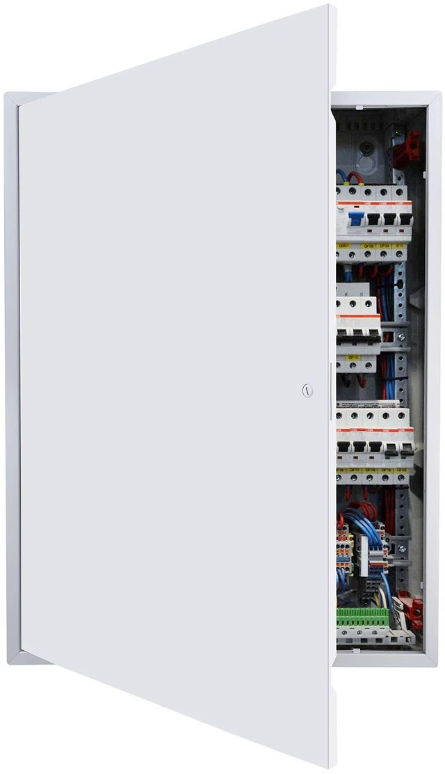 Main image of VEVOR Access Panel for Drywall, 33.2 x 25.2 in Galvanized Steel Access Door, Easy Install Hinged Service Panel with Screwdriver Latch, for Ceiling Plumbing Electrical, 24.4 x 32.4 in Cutout Size White