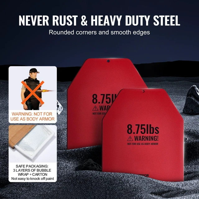 Alt view image 4 of 8 - VEVOR Weight Vest Plates, 8.75 LB Pairs, Premium Steel Weighted plates, Contoured Ergonomic Fit WODs, Additional Weight for Weight Vests, for Strength Training, Running, Fitness, Heavy Workouts