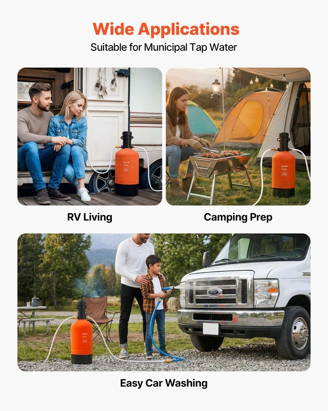 Alt view image 6 of 8 - VEVOR RV Water Softener, 16,000 Grain, Portable Water Softener with Filter System, NPT 3/4" Fittings, Food-Grade Resin, Quick Connect, for RVs, Trailers, Boats, Mobile Car Washing, Pressure Washing