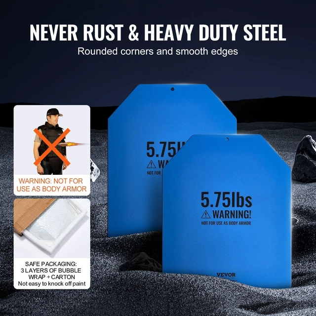Alt view image 4 of 8 - VEVOR Weight Vest Plates, 5.75 LB Pairs, Premium Steel Weighted plates, Contoured Ergonomic Fit WODs, Additional Weight for Weight Vests, for Strength Training, Running, Fitness, Heavy Workouts