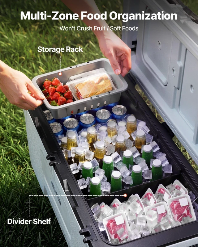 Alt view image 5 of 8 - VEVOR Hard Cooler, 106QT Portable Rolling Cooler with Wheels, Leak-Resistant Coolbox Keeps Contents Cool for 48 Hours, Ice Retention Insulated Chests, Ultra-Light for Outdoor Picnics, Grill, Camping