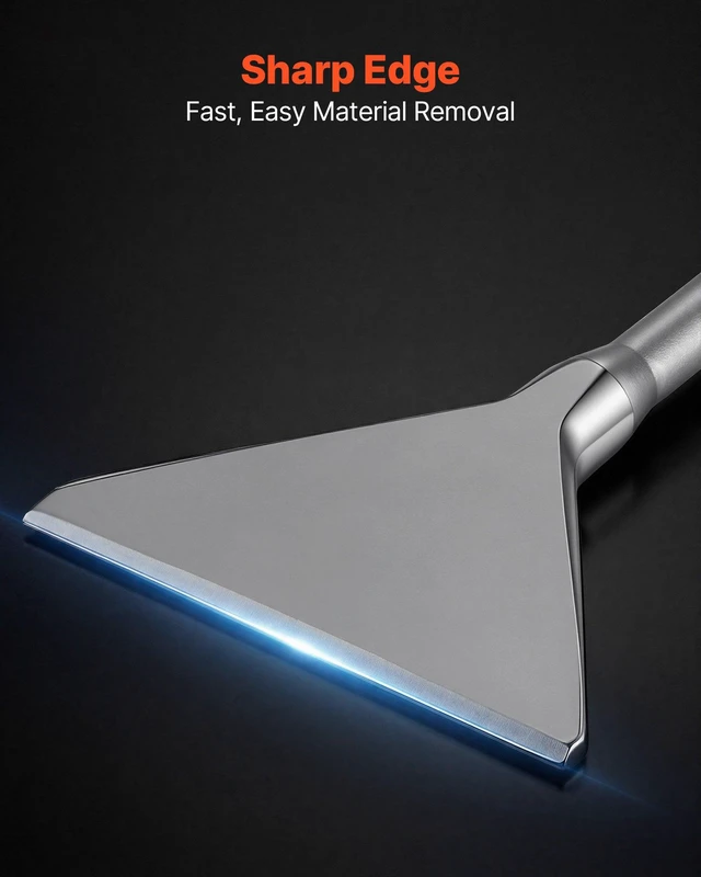 Alt view image 5 of 8 - VEVOR SDS Max Scaling Chisel, 13.8" x 5.9" Chisel Bit with SDS Max Shank, Compatible with Rotary Hammers, Heat Treated 40Cr Alloy Steel, Sharp Edge for Removing Laminate Flooring, Tiles, and Mortar