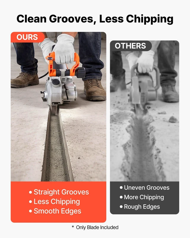 Alt view image 5 of 8 - VEVOR Diamond Blades 5.24 inch, 5-Pack Wall Chaser Saw Blade Cutting Blade, 0.79 in Arbor, High-Hardness Diamond Segments, 65Mn Steel Core, Dry Wet Cutting, Clean Edges for Concrete Brick Stone Cement