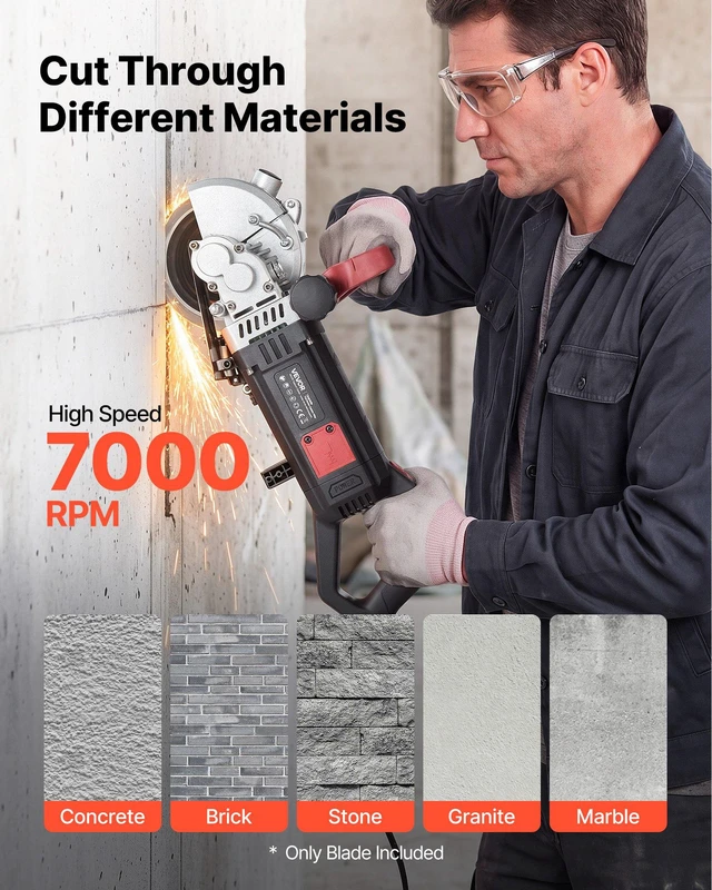 Alt view image 3 of 8 - VEVOR Diamond Blades 6.3 inch, 5-Pack Wall Chaser Saw Blade Cutting Blade, 0.87 in Arbor, High-Hardness Diamond Segments, 65Mn Steel Core, Dry Wet Cutting, Clean Edges for Concrete Brick Stone Cement