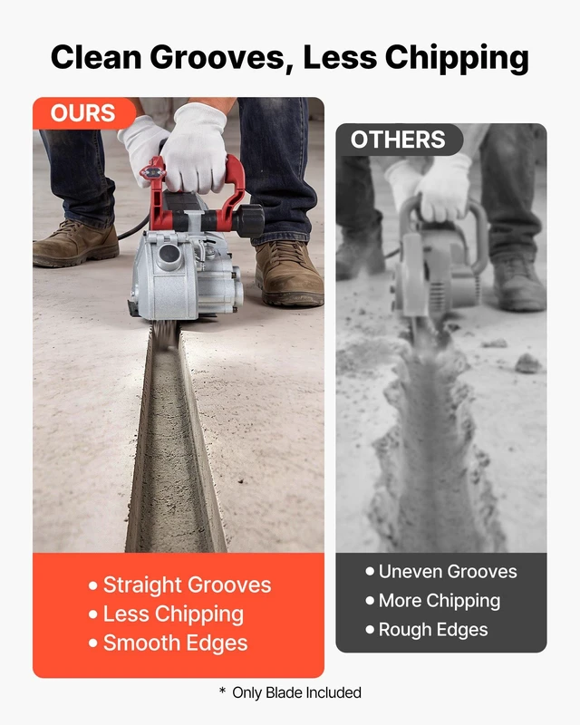 Alt view image 5 of 8 - VEVOR Diamond Blades 6.3 inch, 5-Pack Wall Chaser Saw Blade Cutting Blade, 0.87 in Arbor, High-Hardness Diamond Segments, 65Mn Steel Core, Dry Wet Cutting, Clean Edges for Concrete Brick Stone Cement