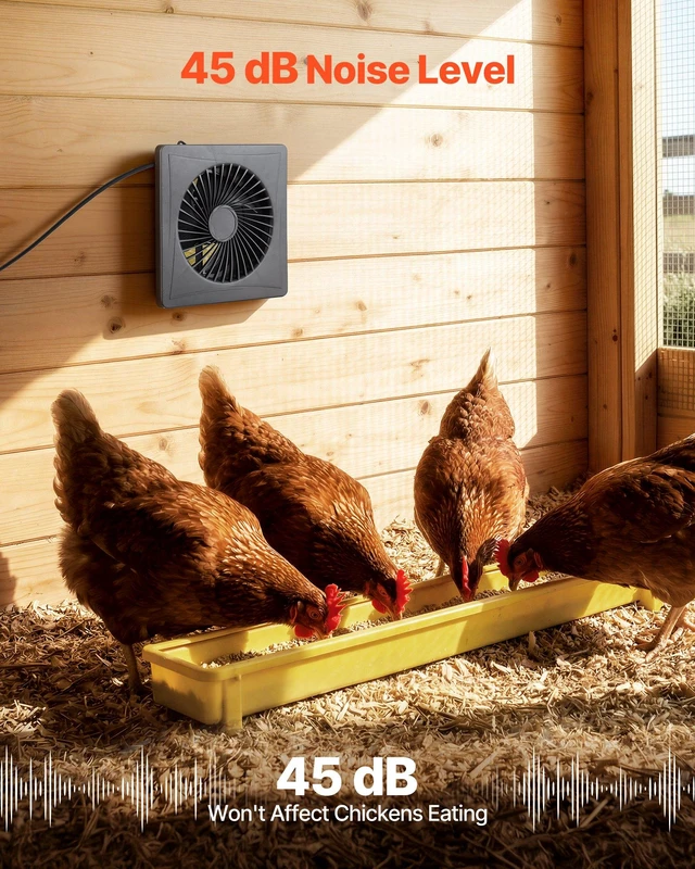 Alt view image 6 of 7 - VEVOR Solar Powered Fan, 20W Solar Panel with Battery Storage, 220 CFM Airflow, Adjustable Panel Angle, 2030 RPM High-Speed, Fast Air Exchange for Greenhouse, Grow Tents, Chicken Coops, Shelters