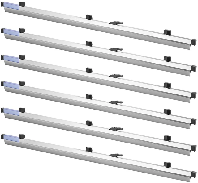 Main image of VEVOR Blueprint Clamps, 36 Inches, Blueprint Hanging Clips Binding Strips, Aluminum Construction, Large Document Storage, for Blue Print, Maps, Construction Paper Poster Plans Drawings Arts, Pack of 6