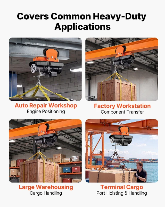 Alt view image 6 of 8 - VEVOR Electric Hoist Manual Trolley, 2200 lbs/1 Ton Load for PA600 PA700 PA800 PA900 PA1000, Push Beam Trolley with Dual Wheels, 2.68"-4.33" Adjustable Beam Flange Width for Straight & Curved I-Beam