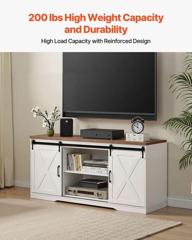 Alt view image 5 of 8 - VEVOR 4 Pieces Farmhouse Coffee Table Sets, 40 in Coffee Table with 2 End Tables and 66 in TV Stand, Easy Assembly Living Room Tables Sets with Charging Station, for Office, Living Room & Apartment