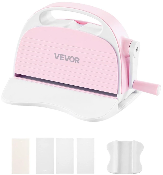 Main image of VEVOR Manual Die Cutting and Embossing Machine, 3" Opening, Portable Die Cut Machine with Cutting Plates, Ergonomic Handle, Easy to Store, for Arts and Crafts, Scrapbooking, Card Making, Crafting