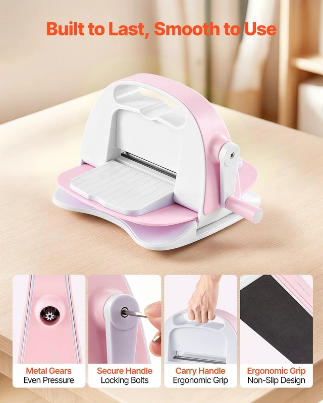 Alt view image 4 of 8 - VEVOR Manual Die Cutting and Embossing Machine, 3" Opening, Portable Die Cut Machine Set with Cutting Dies, Embossing Folders, Paper Sheets, Cutting Plates, for Scrapbooking, Card Making, Crafting