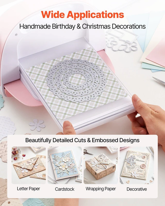 Alt view image 6 of 8 - VEVOR Cutting Plates, 6 Pcs, 8.86 x 6.14 in, Clear Polycarbonate Material, Die Cut Pads Compatible with VEVOR Die Cutting and Embossing Machine KM-1860, for Scrapbooking, Card Making, Crafting
