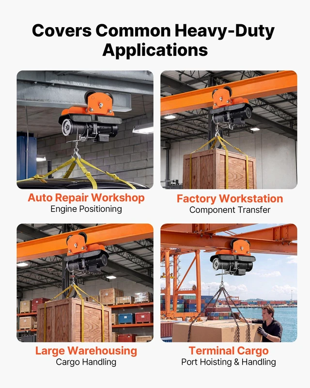 Alt view image 6 of 8 - VEVOR Electric Hoist Manual Trolley, 1100 lbs/0.5 Ton Load for PA200 PA250 PA300 PA400 PA500, Push Beam Trolley with Dual Wheels, 2.68"-4.33" Adjustable Beam Flange Width for Straight & Curved I-Beam
