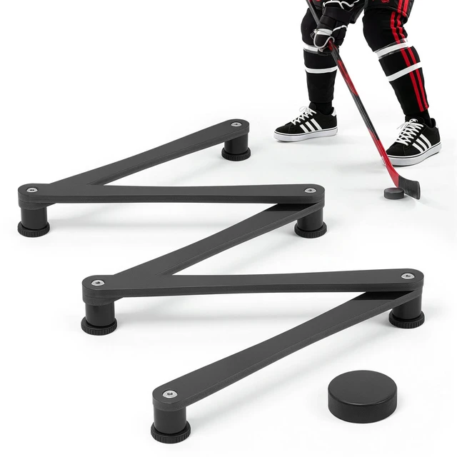 Main image of VEVOR Hockey Training Equipment, 5-Section Adjustable Hockey Stick Handling Trainer, Portable On/Off Ice Trainer, Lightweight Solid Sports Tool for Puck Control, Reaction Time, Hand-Eye Coordination