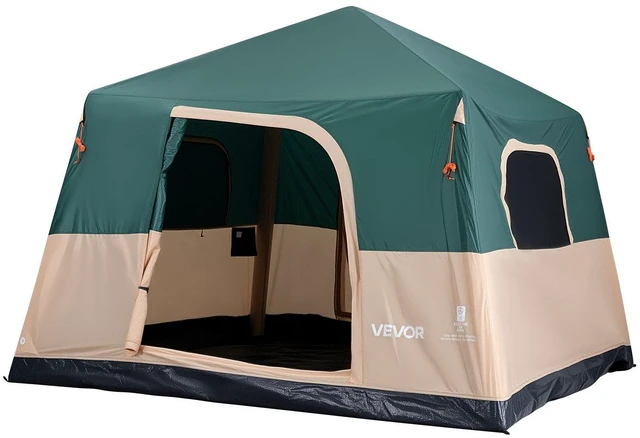 Main image of VEVOR Camping Tent, 6 Person Inflatable Cabin Tent with Rechargeable Pump, TPU Air Tube & 4 Large Mesh Windows, Portable Easy Setup Waterproof with Carry Bag for Family Outdoor Camping & Hiking, Green