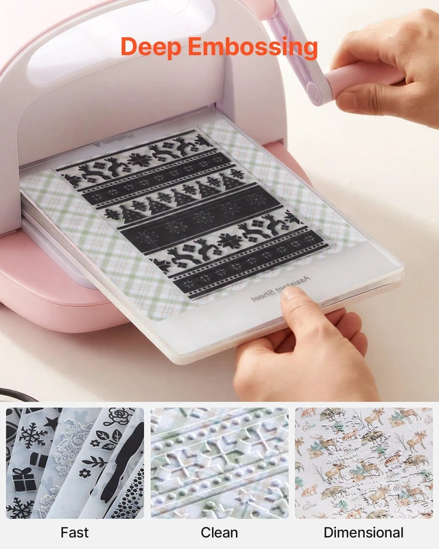 Alt view image 4 of 8 - VEVOR Embossing Folders, 15 Pieces, 4.13 x 5.83 in, Background Embossed Plates for VEVOR Die Cutting and Embossing Machine, PP Plastic Embossed Stencil Template for Scrapbooking and Card Making