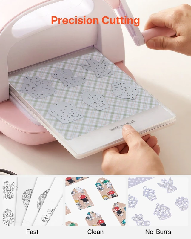 Alt view image 4 of 8 - VEVOR Cutting Dies, 10 Pieces Metal Die Cuts, Compatible with VEVOR Die Cutting and Embossing Machine, Letters, Numbers, Tree Patterns, Cut Dies for Scrapbooking, Card Making, DIY Paper Crafting