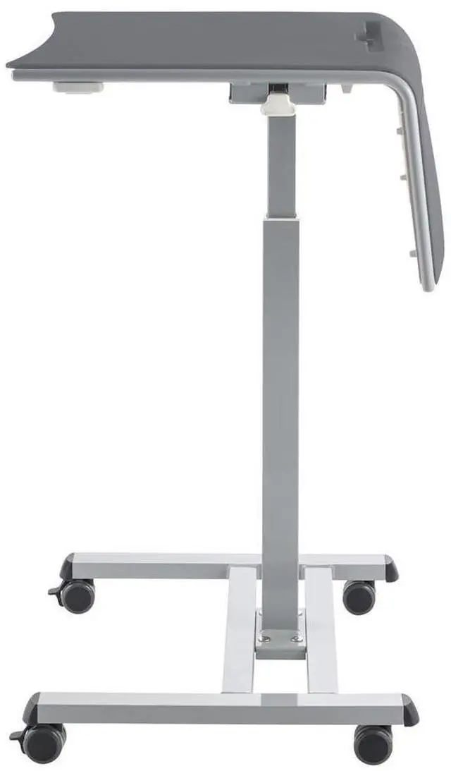 Alt view image 2 of 5 - NPS  Sit-Stand Student Desk Pro - 23.5" x 19.5" x 28.5" to 41.75" - Charcoal Gray   SSDG20