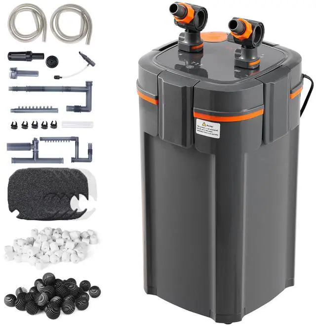 Main image of VEVOR Aquarium Filter 660GPH, 5-Stage Canister Filter 235 Gallon, Ultra-Quiet Internal Aquarium Filter with UV Protection, Submersible Power Filter with Multiple Function for Fish Tanks, 25W