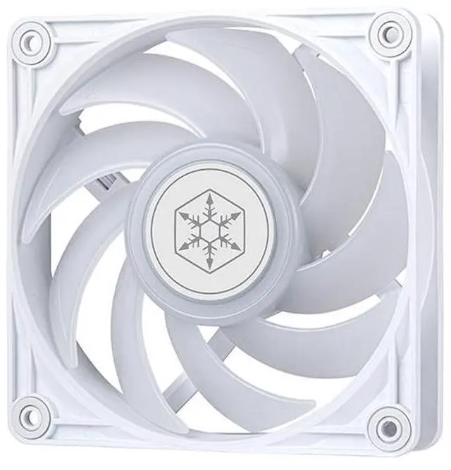 Alt view image 2 of 6 - SilverStone Technology Vista 120 White-Colored ARGB Performance Enhanced 120mm PWM Fan with Addressable RGB (ARGB), SST-VS120W-ARGB