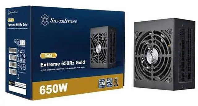 Main image of Silverstone Extreme 650Rz Gold 80 PLUS Gold 650W SFX 12V 4.1 PCIe 5 Fully Modular SFX Power Supply