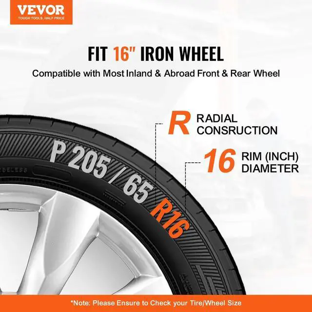 Alt view image 2 of 7 - VEVOR 16" Wheel Rim Cover Hubcaps Set of 4 Sturdy Hubcap for All Weather Use
