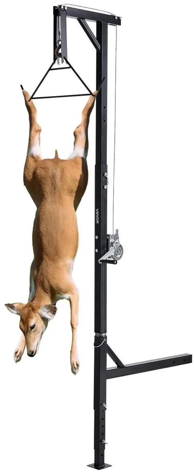 Main image of VEVOR Truck Hitch Game Hoist 600 lbs Hunting Deer Hoist with 2-inch Receiver
