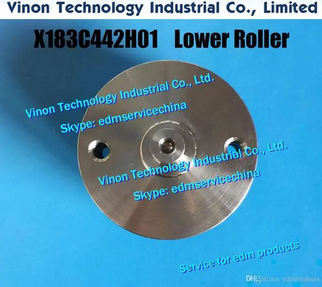 Main image of (1pc) M456 edm Lower Roller X183C442H01 40x14tmm (Stainless Steel) X183-C442-H01, X194D877H03, X194-D877-H03 for Mitsubishi DWC