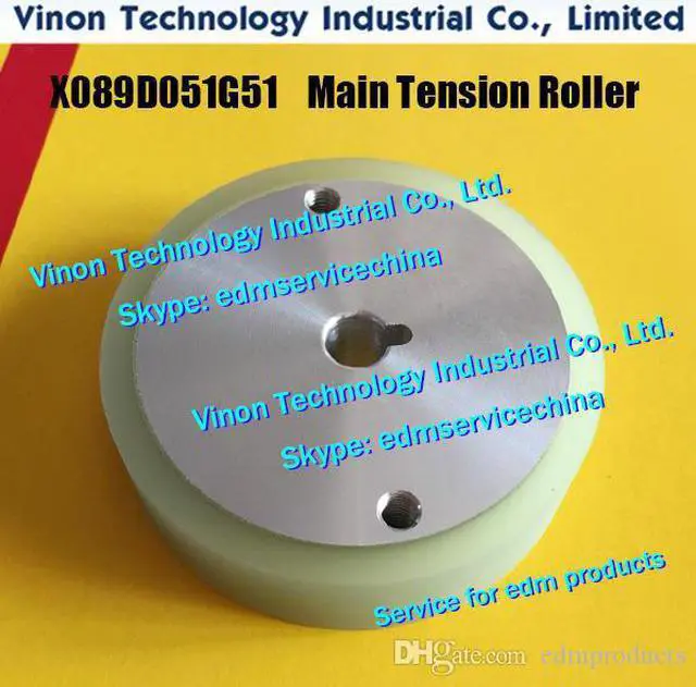 Main image of X089D051G51 edm Main Tension Roller Upper M428 Ø80xØ10x22tmm for Mitsubishi DWC-MV machines X089-D051-G51, DEH11A, DEH1100 MV MT
