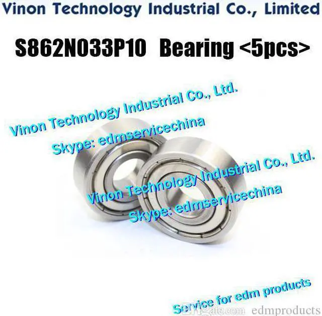 Main image of (5pcs/bag) S862N033P10 Bearing. P840K002P36,DBC98A,DBC9800 Bearing for M412 6902-H-20T1XZZ1*MA. P840K000P25 Bearing for M413