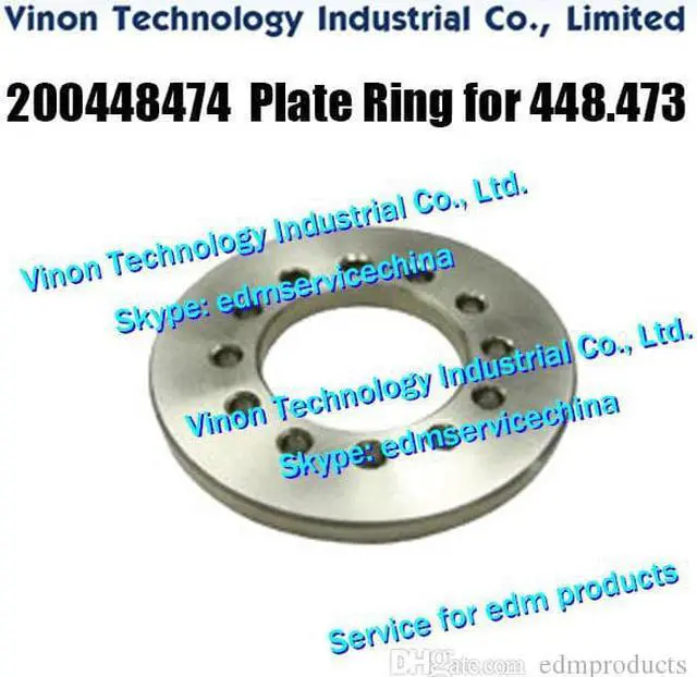 Main image of 200448474 Charmilles edm Plate Ring for water nozzle 448.473 for Robofil 230F,240,330F,440CC,640CC. 200.448.474, 448.474, 24.54.