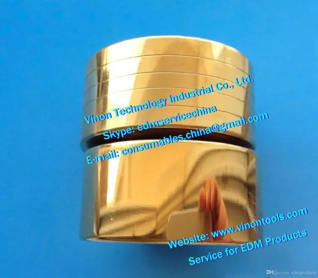 Main image of (2pcs) edm Wire Drive Roller Coated Set 630003159+630003160, Ø50xØ8x24t, Left&Right for 630.003.159,630.003.160 ROBOFIL 290,300,