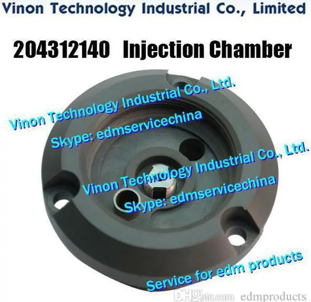 Main image of 204312140 edm Injection Chamber Lower Ø70x44L for ROBOFIL 100,200,400. Charmilles 431.214,204.312.140,200420451,420.451,430.629.