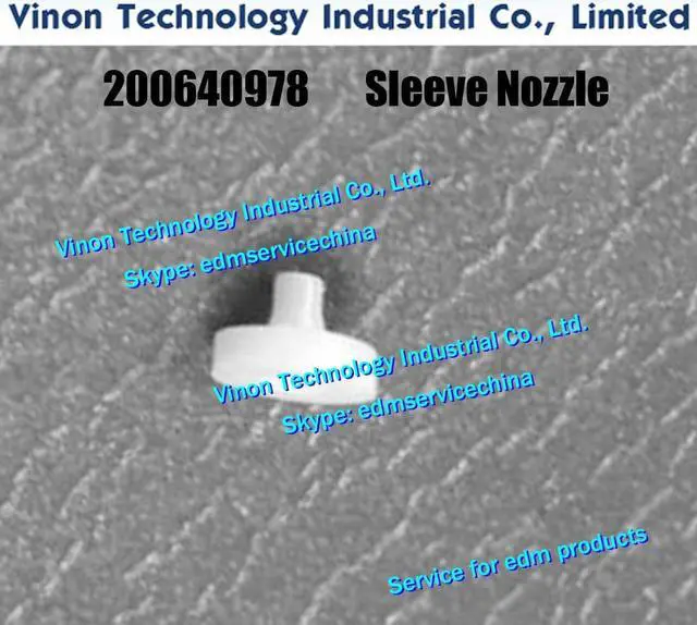 Main image of Charmilles 200640978 Ceramic Sleeve Nozzle for ROBOFIL CA20,CA30,CUT20 series. edm spare parts 200.640.978, 640.978