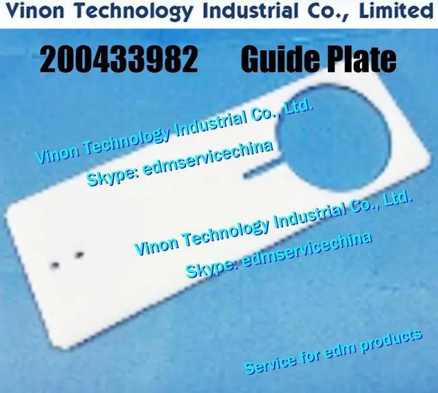 Main image of 200433982 Guide Plate for ROBOFIL 230F, 330F series Charmille s 200.433.982, 433.982 edm spare parts Slider