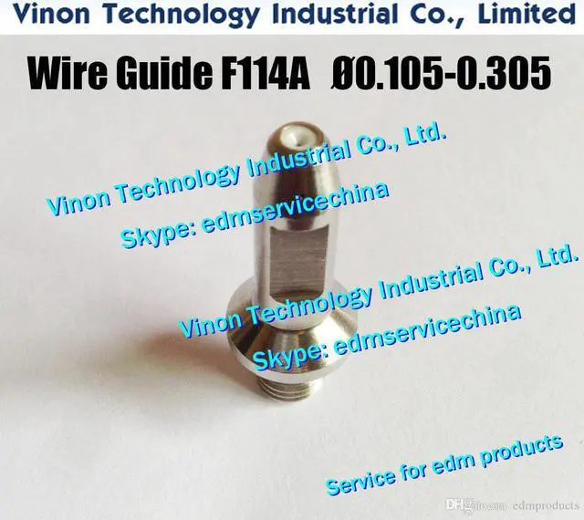 Main image of F114A Ø0.155 Wire Guide Upper A290-8104-Y704 for Fanuc Level Up(iD2),iE,0iC edm upper diamond guide d=0.155mm A2908104Y704,A290.