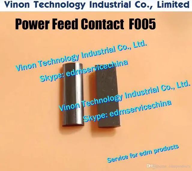 Main image of (2pcs) A290-8101-X750 edm Power Feed Contact F005 23x7.7x2.8tmm for Fanuc 0A,0B,1A,1B series wedm machines edm electrode pin
